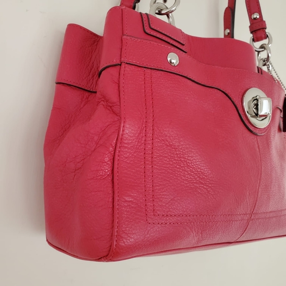 Coach Penolope Red Leather Shoulder Bag - Picture 8 of 12